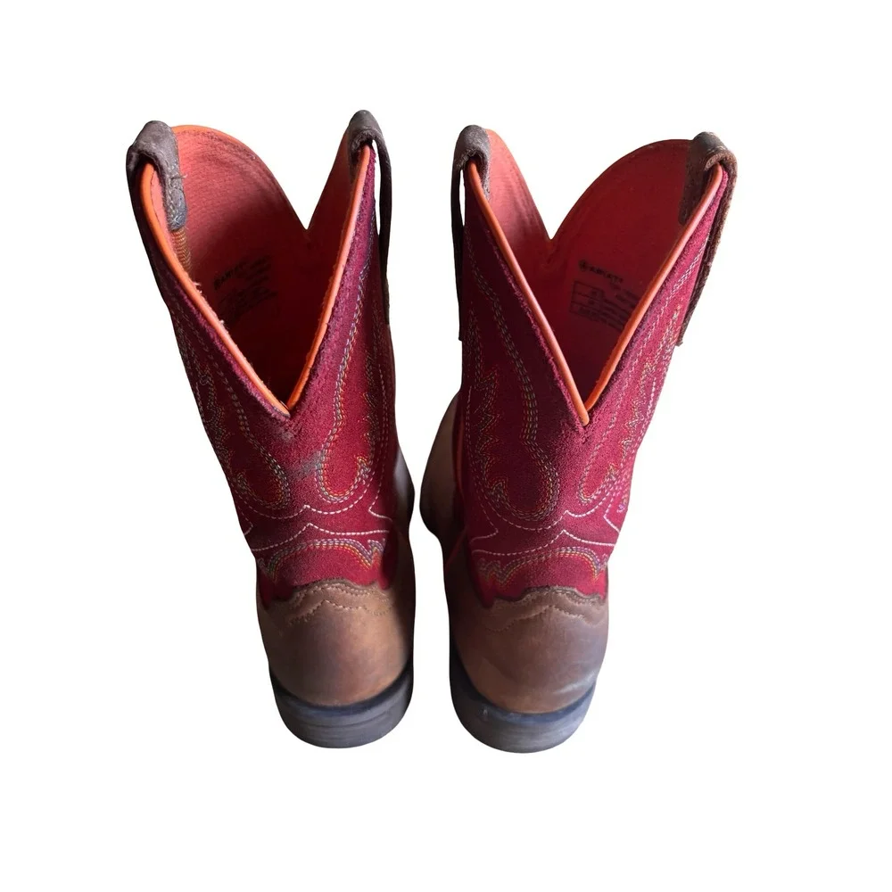 Ariat Wilder Western Boot Kids Size 2 Brown Ruby Red Good Grand Canyon 10050921